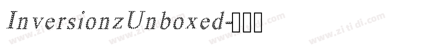 InversionzUnboxed字体转换
