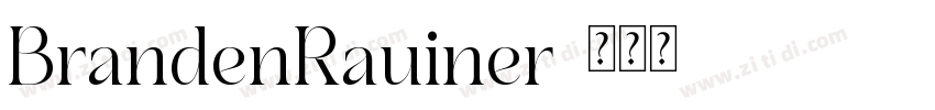 BrandenRauiner字体转换
