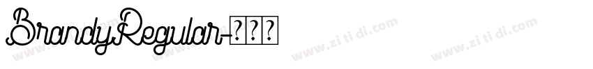 BrandyRegular字体转换