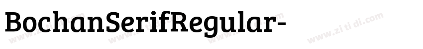 BochanSerifRegular字体转换