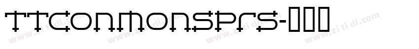 TTConmonsPrs字体转换