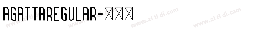 AgattaRegular字体转换