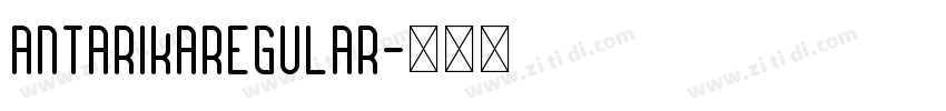 AntarikaRegular字体转换
