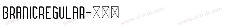 BRANICRegular字体转换