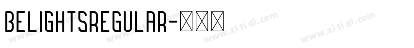 BelightsRegular字体转换