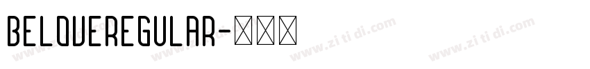 BeloveRegular字体转换