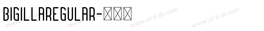 BigillaRegular字体转换