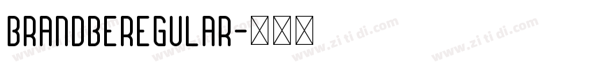 BrandbeRegular字体转换