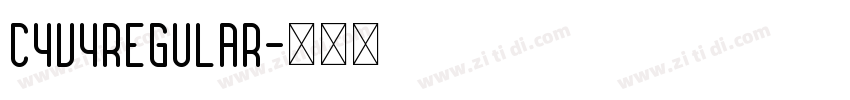 C4v4Regular字体转换
