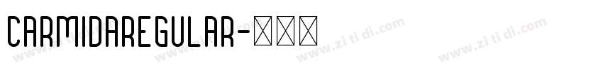 CarmidaRegular字体转换