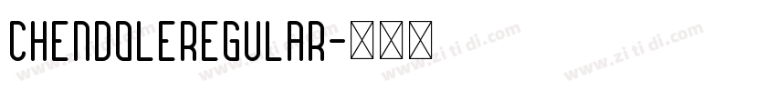 ChendoleRegular字体转换