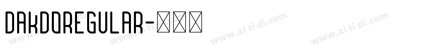 DAKDORegular字体转换