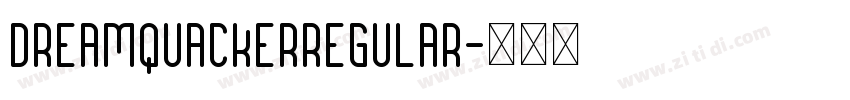 DREAMQUACKERRegular字体转换