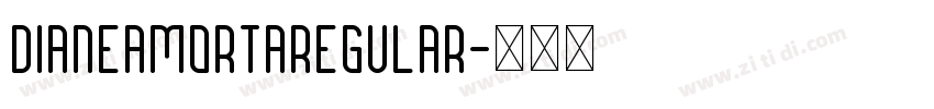 DianeAmortaRegular字体转换