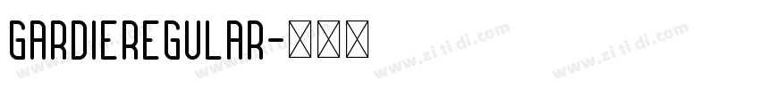 GARDIERegular字体转换