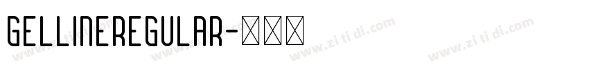 GellineRegular字体转换