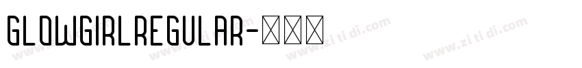 GlowgirlRegular字体转换