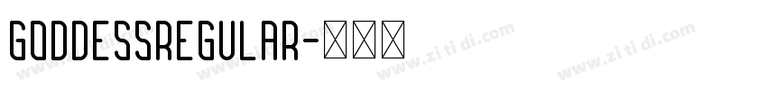 GoddessRegular字体转换