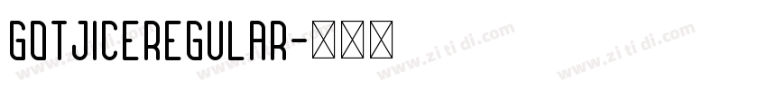 GotjicERegular字体转换
