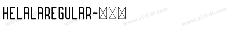HelalaRegular字体转换