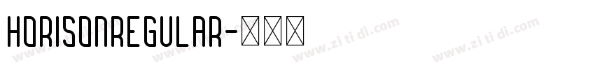 HorisonRegular字体转换
