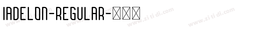 Iadelon-Regular字体转换