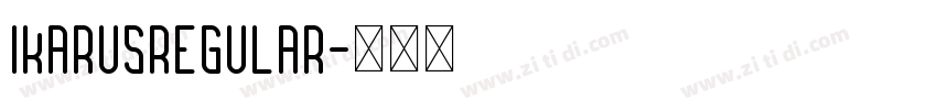 IkarusRegular字体转换