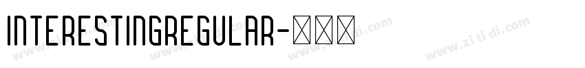 InterestingRegular字体转换