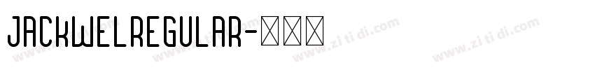 JackwelRegular字体转换
