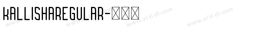 KallishaRegular字体转换