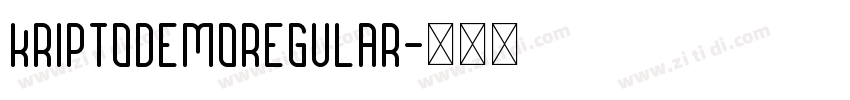KriptoDEMORegular字体转换