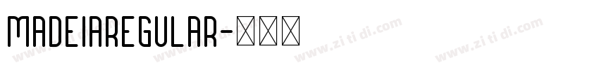MadeiaRegular字体转换