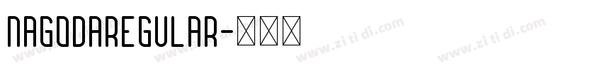 NagodaRegular字体转换