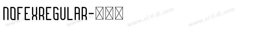 NofexRegular字体转换