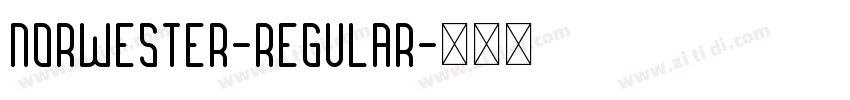 Norwester-Regular字体转换