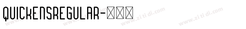 QUICKENSRegular字体转换