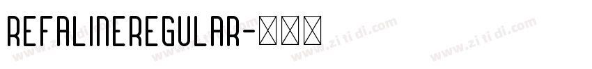 RefalineRegular字体转换