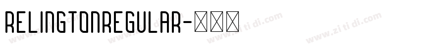 RelingtonRegular字体转换
