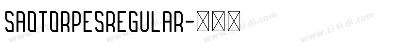 SaoTorpesRegular字体转换