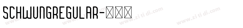 SchwungRegular字体转换