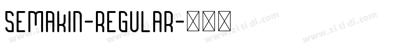 Semakin-Regular字体转换