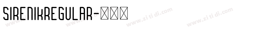 SirenikRegular字体转换