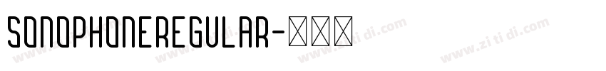 SonophoneRegular字体转换