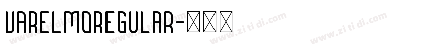 VarelmoRegular字体转换