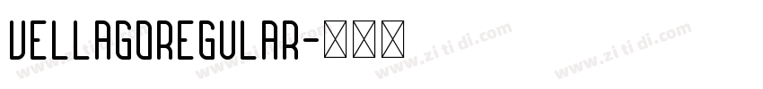 VellagoRegular字体转换