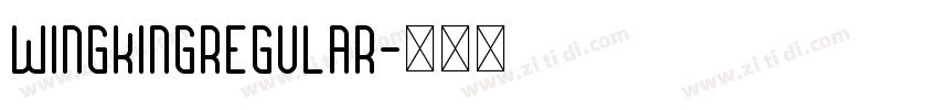 WINGKINGRegular字体转换