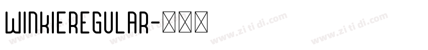 WinkieRegular字体转换