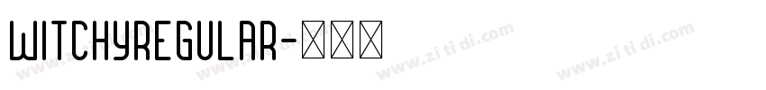 WitchyRegular字体转换