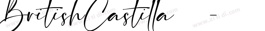 BritishCastilla字体下载字体转换