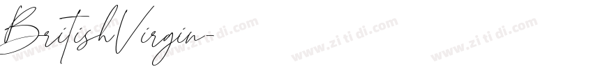 BritishVirgin字体转换